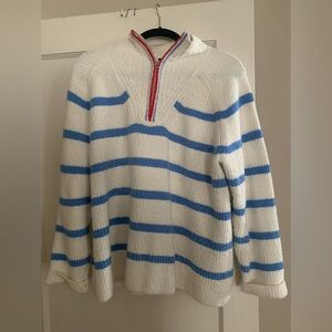 EUC fuzzy Talbots half zip sweater XL